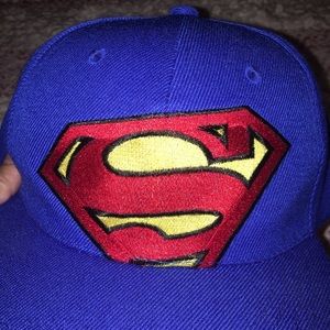 superman flat bill hat